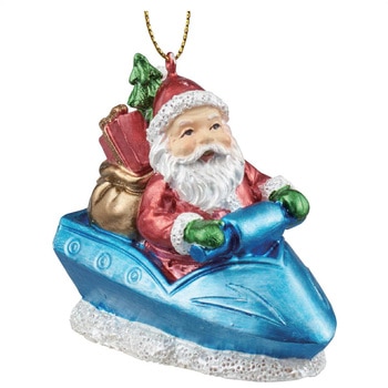 冬装飾 クリスマス用品 レジンサンタオーナメント ストア・エキスプレス