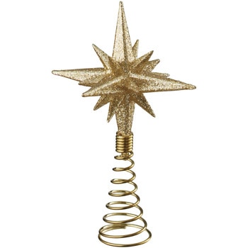 冬装飾 クリスマス用品 グリッター クリスマスツリートップ ストア・エキスプレス