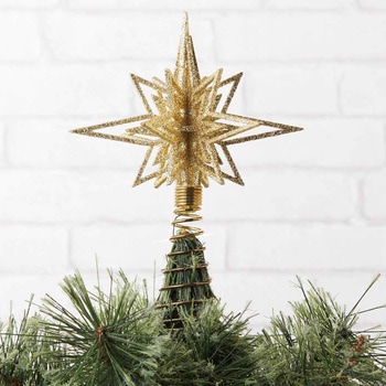 冬装飾 クリスマス用品 グリッター クリスマスツリートップ ストア・エキスプレス