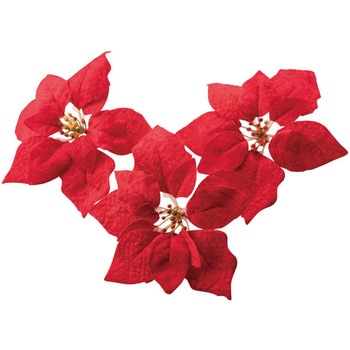 冬装飾 クリスマス用品 ポインセチアオーナメント 花径20cm ストア・エキスプレス
