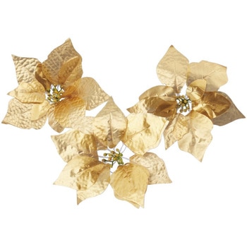 冬装飾 クリスマス用品 ポインセチアオーナメント 花径20cm ストア・エキスプレス