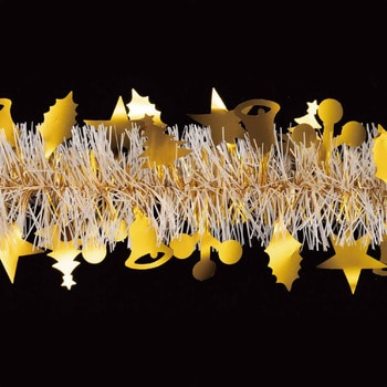 冬装飾 クリスマス用品 パステルクリスマスモチーフモール 270cm ストア・エキスプレス