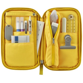 ペンケース・パンケース・イエロー コクヨ