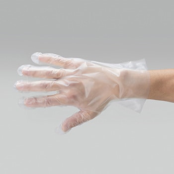ポリエチ手袋 絞り型 クリア 外エンボス リーブル