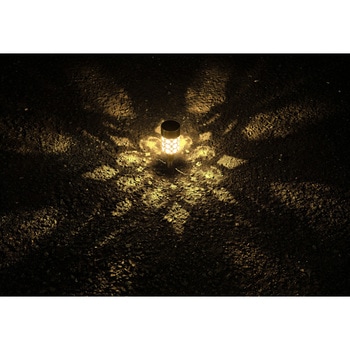 幾何学模様ガーデンソーラーライト4本組 ファミリー・ライフ