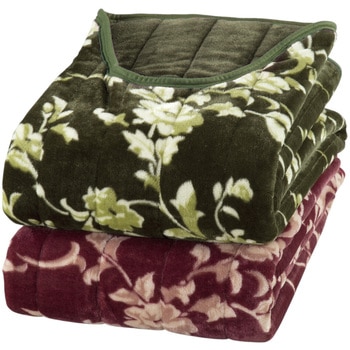 テイジン(R)ウォーマル(R)使用マイヤー2枚合わせくりえり毛布 ファミリー・ライフ