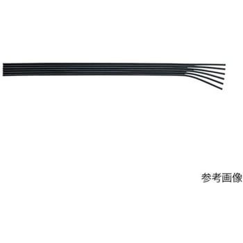 フラットチューブUFF 5-6×4mm 黒 UFF-06-5シリーズ 潤工社