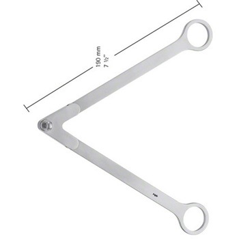 腹壁鈎固定金具 ロチャード 19cm ビー・ブラウンエースクラップ