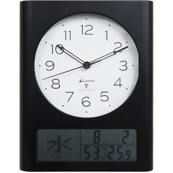 電波時計 壁掛け時計 温湿度計付 SIS