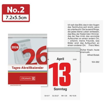 日めくりカレンダー2026 BRUNNEN