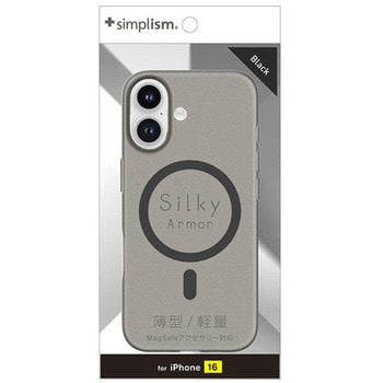 TR-IP24M2-SA-CLBK iPhone 16 [Silky Armor] MagSafeΉ VL[^b`P[X }bgNAubN Simplism 66506408