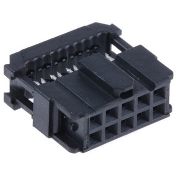 IDCコネクタ 2.54mmピッチ 10極 2列 メス AMP-LATCH - NOVOシリーズ 1箱 50個入 TE CONNECTIVITY