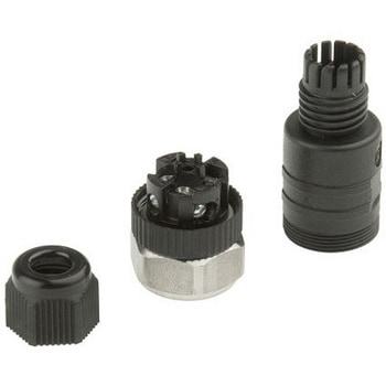 丸型コネクタ 4極 M12 ケーブルマウント 18321 Lumberg Automation