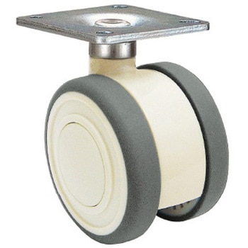 双輪キャスター Φ60 自在 プレート式 東海キャスター