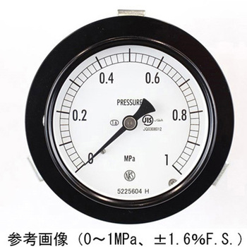 普通形圧力計(Φ75)埋込形D枠(取付金具) AC15-121シリーズ 長野計器
