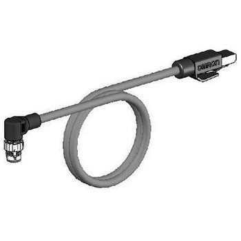 プラグ両側 コネクタ付ケーブル (M12 L形/RJ45) omron(オムロン)