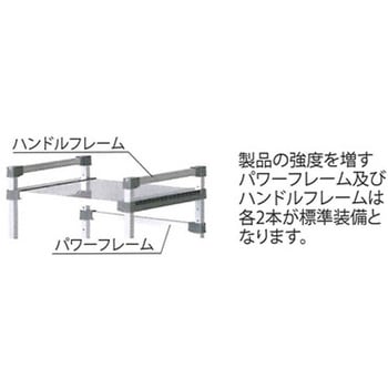 アルミワゴン キャスター付 アズワン