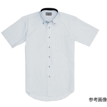 半袖ボタンダウン サックス 15063-42シリーズ ジーベック