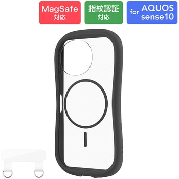 AQUOS sense10/sense9 耐傷・耐衝撃ハイブリッドケース 「ViAMO mag」 ダークグレー LEPLUS NEXT
