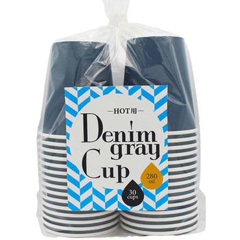 デニムグレーカップ 280ml 30P アートナップ