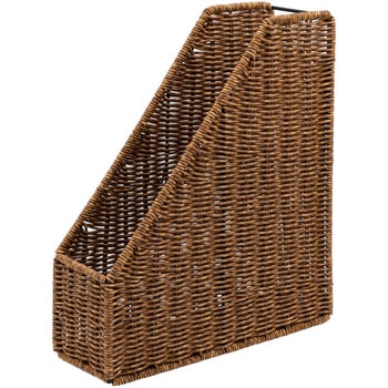 ラタンスタイルファイルスタンド/ブラウン ナカバヤシ