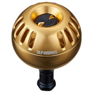 RCS 25SALTIGA 47mm アルミパワーラウンドノブ/ゴールド SLP WORKS(エスエルピーワークス)