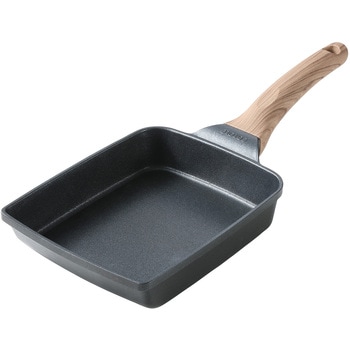 カローテ チタンコートブラック IH エッグパン リブプラス