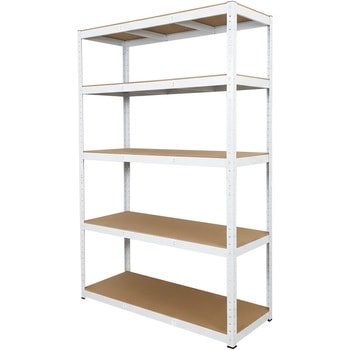 RC5-1204-WH スチールラック 5段ラック 耐荷重150kg(1段) SIS 66622170