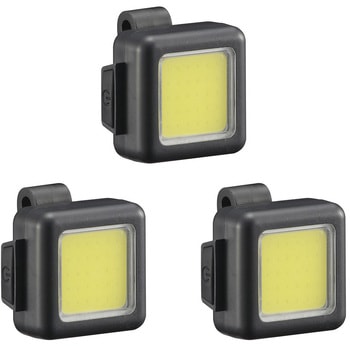 充電式COBストラップライト 300lm 3個セット オーム電機