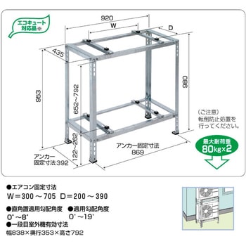 エアコン架台 バクマ工業