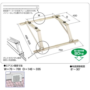 エアコン架台 バクマ工業