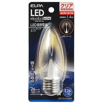 LEDシャンデリア電球(クリア電球色 EA758XAシリーズ エスコ