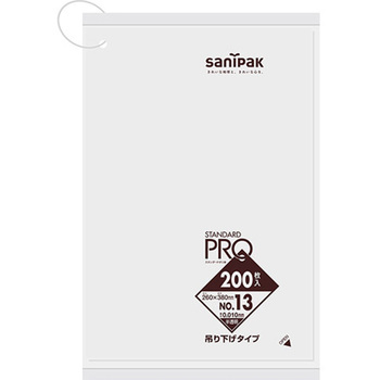 規格ポリ袋 吊り下げ HDPE 半透明 日本サニパック