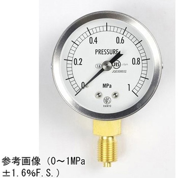 汎用型圧力計(60Φ)立形A枠 GS50-121シリーズ - 長野計器