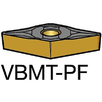コロターン107 旋削用ポジチップ 1セット(10個入) VBMT110302PFシリーズ - サンドビック