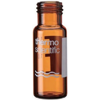 スクリューバイアル(9-425)褐色 ラベル付 2mL ガラス 6ASV9-2シリーズ Thermo Fisher Scientific