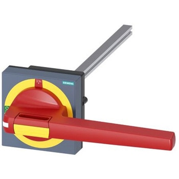 ロータリハンドル 3KD サイズ 5、3KF サイズ 5用 赤/黄 200mm Sentron 8UD SIEMENS