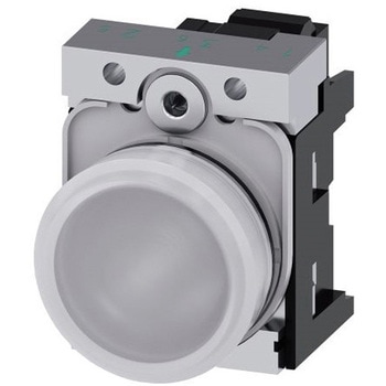 パイロットランプ 表示灯 LED SIRIUS ACTシリーズ Metal 白 プラスチック 丸型 SIEMENS
