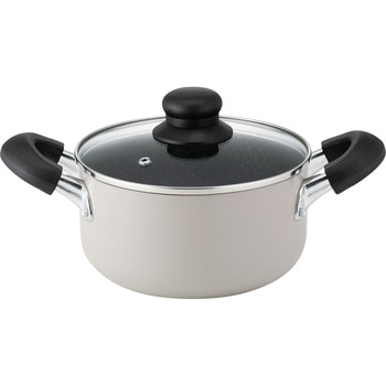 MY ONE(マイワン) ガスコンロ専用 マーブル両手鍋 18cm - カクセー