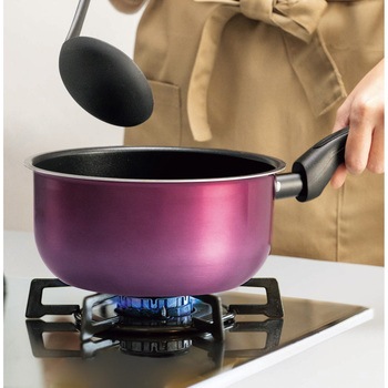 ウルトライト・ヴァイオレット ガスコンロ専用 スピニング加工マルチパン 18cm - カクセー