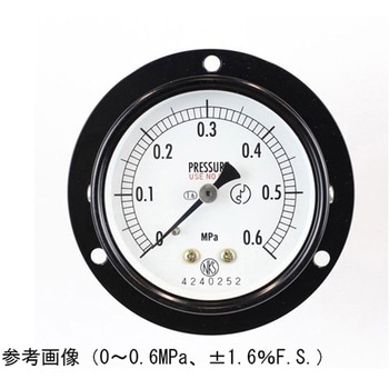 普通形圧力計(Φ60)埋込形D枠(取付穴) AA15-223シリーズ 長野計器