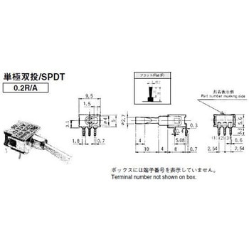 スタンダードトグルスイッチ ATEシリーズ ニデックコンポーネンツ(旧：日本電産コパル電子)