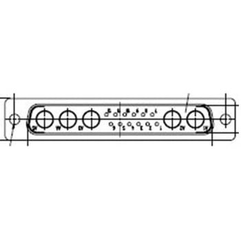 D-subコネクタ 15極 メス パネルマウント 1箱 50個入 - FCT - A MOLEX COMPANY