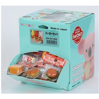 バーガーセット消しゴム 60個入 イワコー