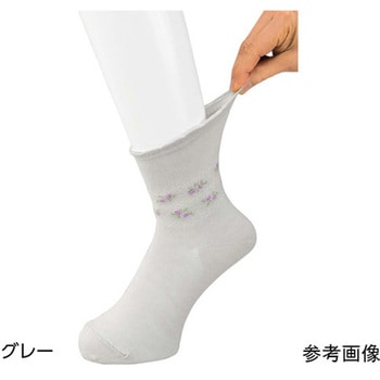 婦人らくらくフィットクルーソックス 22～24cm ケアファッション