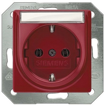 産業用ソケット 赤 16A 0個 250V - SIEMENS