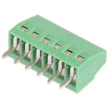 基板用端子台 MPT 0.5/ 6-2.54シリーズ 2.54mmピッチ 1列 6極 緑 1袋 5個入 フエニックス・コンタクト