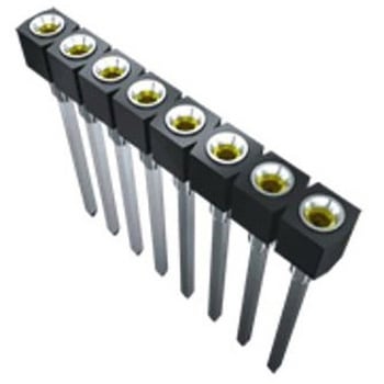基板接続用ソケット 2 極 2.54mm 1 列 スルーホール SAMTEC