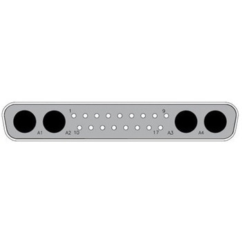 D-subコネクタ 17極 オス PCBマウント 1箱 25個入 FCT - A MOLEX COMPANY