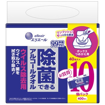エリエール 除菌できるアルコールタオル ウイルス除去用 - エリエール